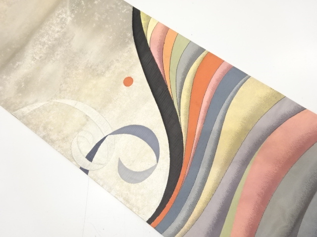 JAPANESE KIMONO / ANTIQUE FUKURO OBI / SILK / BY JURAKU